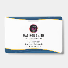 Tarjeta De Identificación ID de logotipo de empresa Empleado Personal Minima