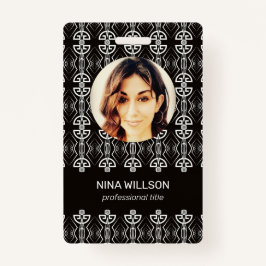 Tarjeta De Identificación Id. de negocio de Art Deco