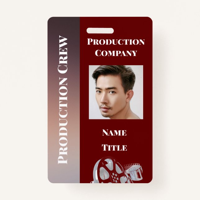 Tarjeta De Identificación Id. de producción (Anverso)