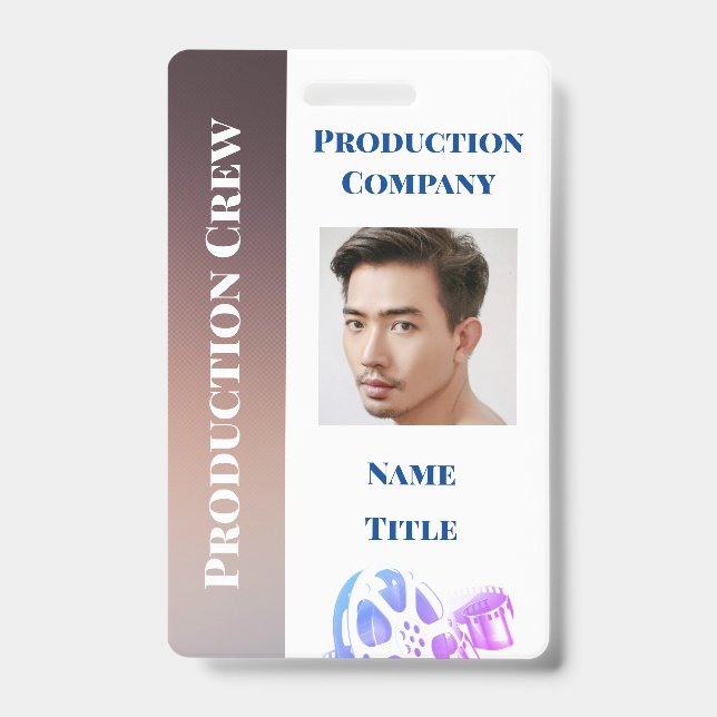 Tarjeta De Identificación Id. de producción (Parte frontal)