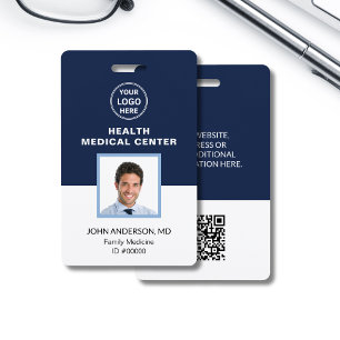 Tarjeta De Identificación ID de profesional sanitario médico de clínica médi