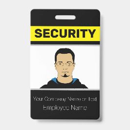 Tarjeta De Identificación Id. de protección fotográfica de Personalizado neg