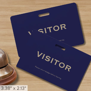 Tarjeta De Identificación ID de visitante profesional