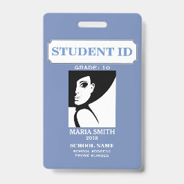 TARJETA DE IDENTIFICACIÓN ID DEL ESTUDIANTE