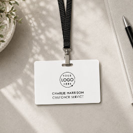 Tarjeta De Identificación ID del logotipo de la empresa | Minimalista person