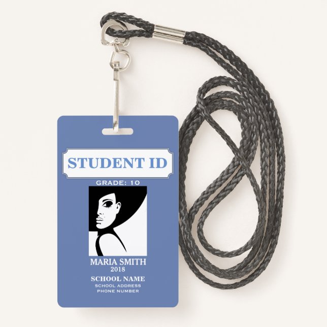 TARJETA DE IDENTIFICACIÓN ID. ESTUDIANTE (Anverso son cordón)