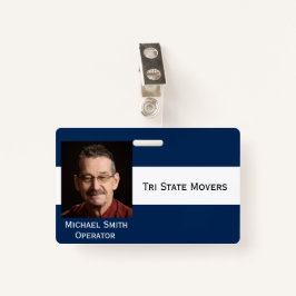 Tarjeta De Identificación Id. fotográfico Clip a doble cara Personalizar dis