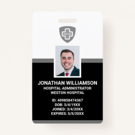 Tarjeta De Identificación Id. fotográfico de Personalizados, código de barra