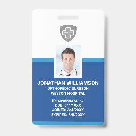 Tarjeta De Identificación Id. fotográfico de Personalizados, código de barra