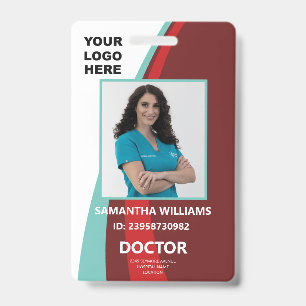 Tarjeta De Identificación ID personalizado del médico Nombre del empleado