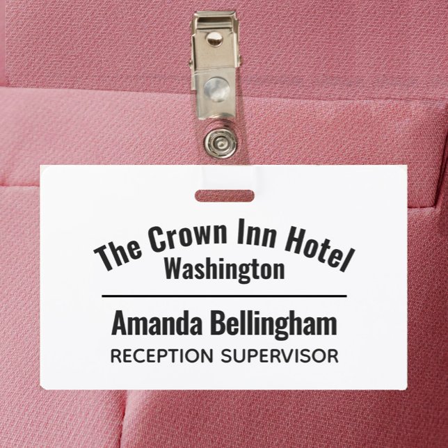 Tarjeta De Identificación Identidad del personal del hotel (Subido por el creador)