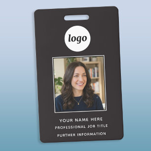 Tarjeta De Identificación Identificación con foto Limpio Profesional Nombre