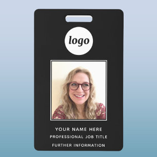 Tarjeta De Identificación Identificación con foto Limpio Profesional Nombre