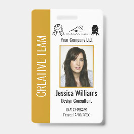 Tarjeta De Identificación Identificación corporativa personalizada de emplea
