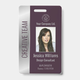 Tarjeta De Identificación Identificación corporativa personalizada de emplea