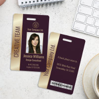 Identificación corporativa personalizada de emplea