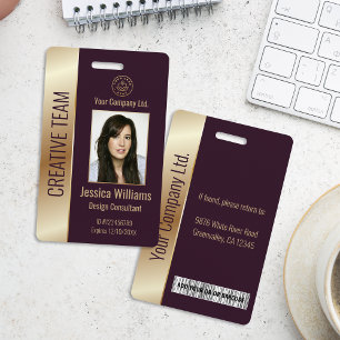 Tarjeta De Identificación Identificación corporativa personalizada de emplea