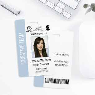 Tarjeta De Identificación Identificación corporativa personalizada de emplea