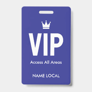 Tarjeta De Identificación identificación de acceso VIP Blue salas VIP