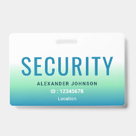 Tarjeta De Identificación Identificación de empleado de seguridad Identifica