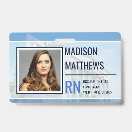 Tarjeta De Identificación Identificación de empleado médico - Foto de hospit