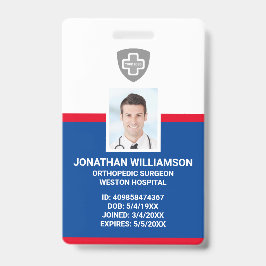 Tarjeta De Identificación Identificación de Empleado Personalizada, Código d