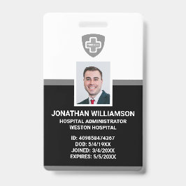 Tarjeta De Identificación Identificación de empleado personalizada con foto,