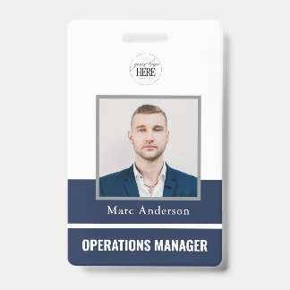Tarjeta De Identificación Identificación de empresa para empleados con foto