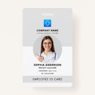 Tarjeta De Identificación Identificación de foto de asistente de enfermería