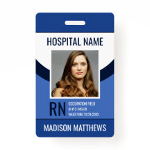 Identificación de foto de empleado médico personal