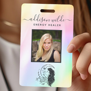Tarjeta De Identificación Identificación de Foto de la Diosa de la Luna Míst