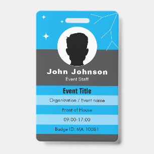 Tarjeta De Identificación Identificación de insignia de evento personalizabl