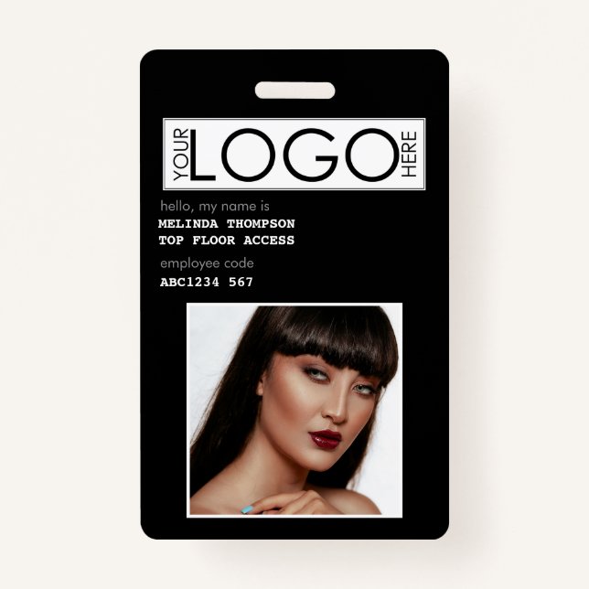 Tarjeta De Identificación Identificación de la compañía fotográfica ID del e (Anverso)