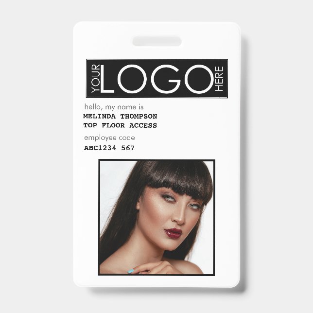 Tarjeta De Identificación Identificación de la compañía fotográfica ID del e (Anverso)