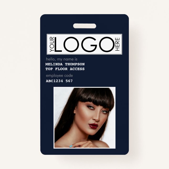 Tarjeta De Identificación Identificación de la compañía fotográfica ID del e (Anverso)