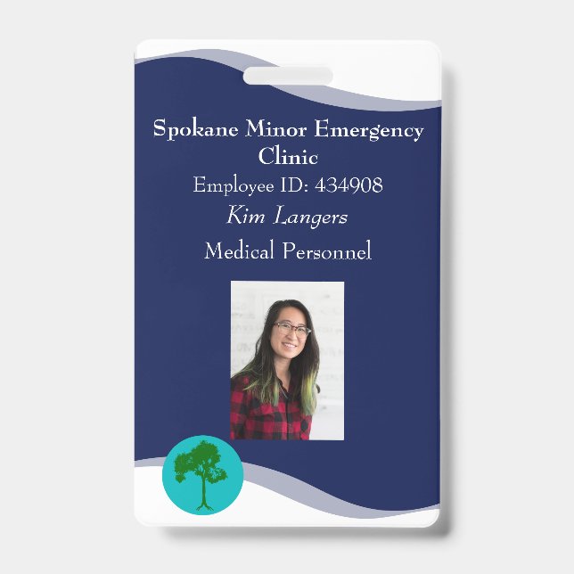 Tarjeta De Identificación Identificación de negocio de carné o médico (Front)