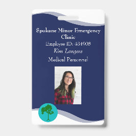 Tarjeta De Identificación Identificación de negocio de carné o médico