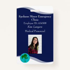 Tarjeta De Identificación Identificación de negocio de carné o médico