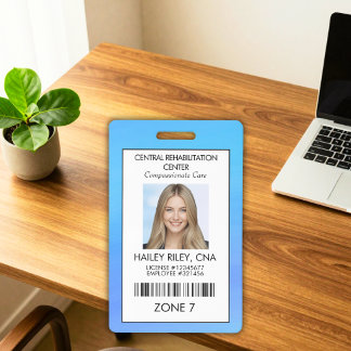 Tarjeta De Identificación Identificación de seguridad con foto del empleado