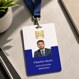 Tarjeta De Identificación identificación de seguridad de la empresa de foto 
