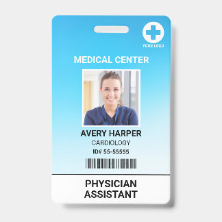 Tarjeta De Identificación Identificación de Seguridad para Empleado de Hospi