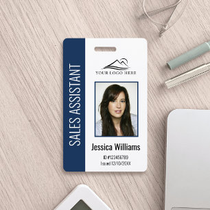 Tarjeta De Identificación Identificación de seguridad personalizada azul par