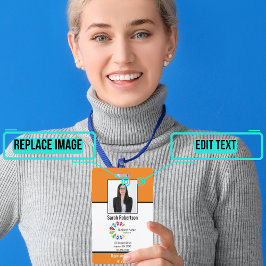 Tarjeta De Identificación Identificación de seguridad Placa de empleado - Ve