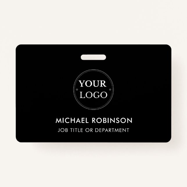 Tarjeta De Identificación Identificación del logotipo de la empresa Empleado (Anverso)