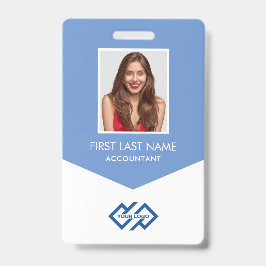 Tarjeta De Identificación Identificación del nombre de la foto del logotipo 