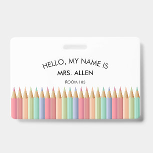 Tarjeta De Identificación Identificación del profesor