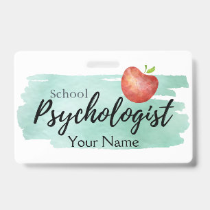 Tarjeta De Identificación Identificación del psicólogo escolar