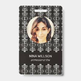 Tarjeta De Identificación Identificación empresarial Art Deco