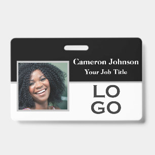 Tarjeta De Identificación Identificación fotográfica con logotipo personaliz