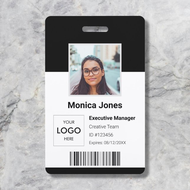 Tarjeta De Identificación Identificación fotográfica del logotipo del emplea (Subido por el creador)